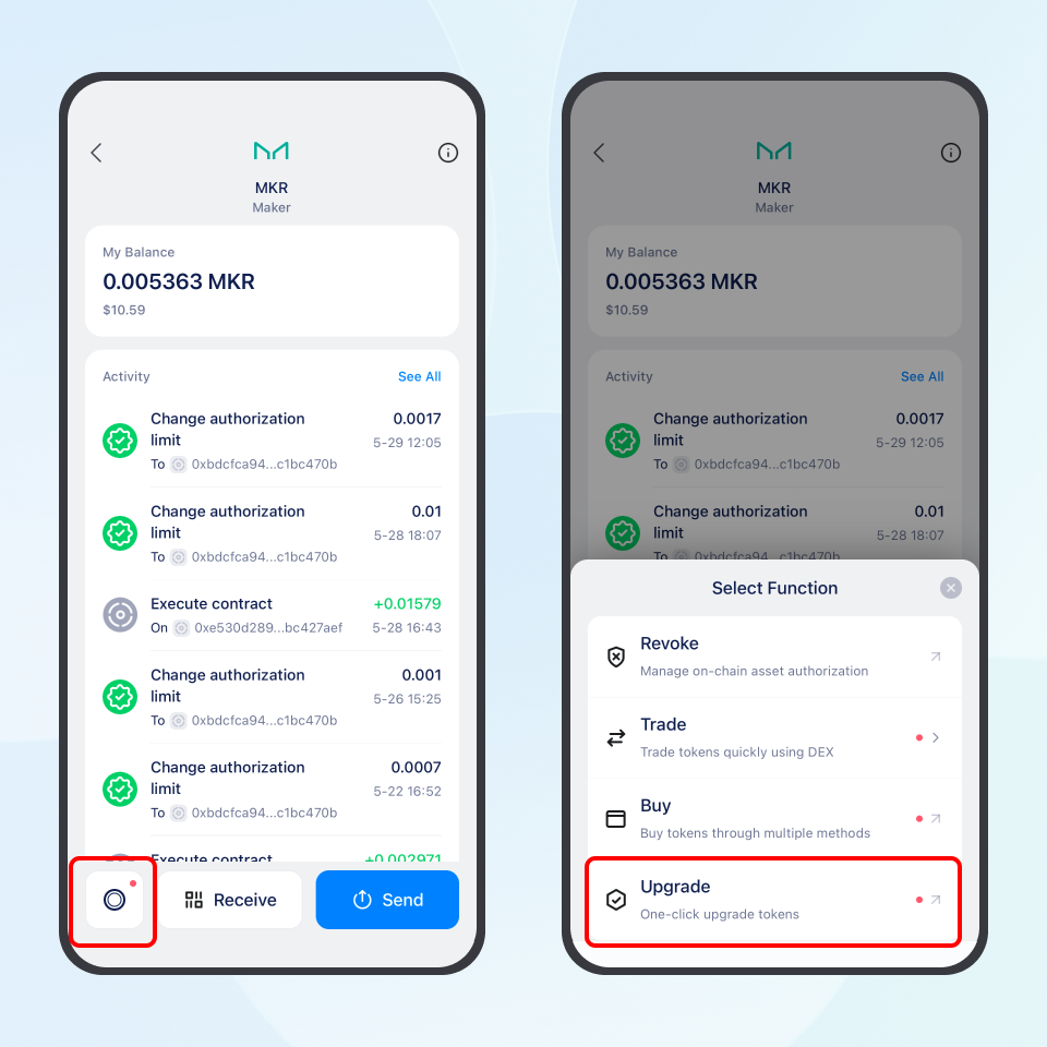 How to Swap MKR for SKY in imToken?