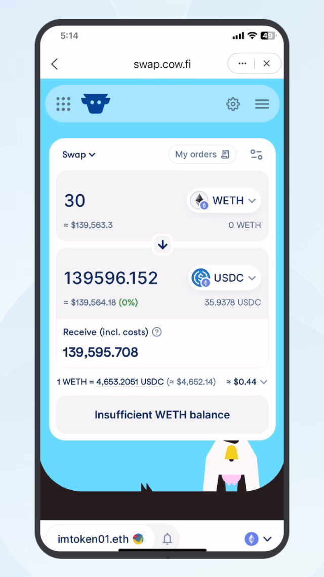 How to Get Stock Tokens in imToken via CoW Swap – imToken - Ethereum ...