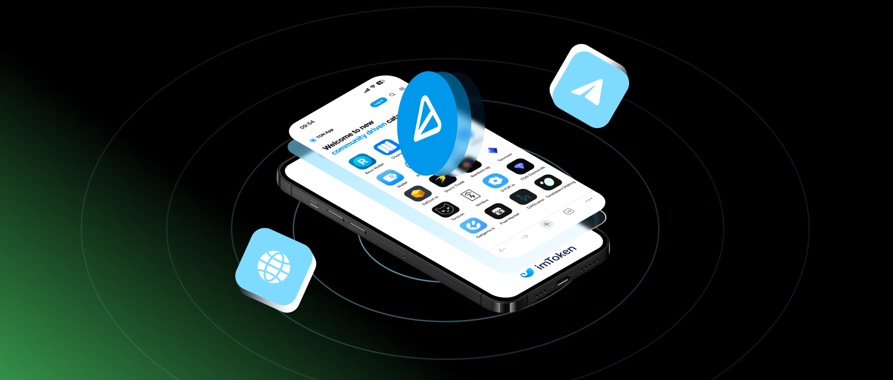 imToken 2.17.3: Explore TON Ecosystem with TON Connect – imToken - Ethereum  Wallet, Bitcoin Wallet - Help Center